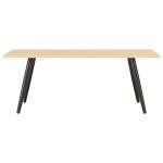 Vidaxl table basse noir et chne 120x60x46 cm