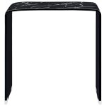 Vidaxl table basse noir marbre 50 x 50 x 45 cm verre trempé Vidaxl table basse noir marbre 50 x 50 x 45 cm verre trempé