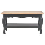 Vidaxl table basse noir et marron 87, 5x42x44 cm bois de pin massif
