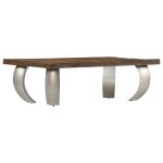 Vidaxl table basse opium bois de récupération et acier 110x60x35 cm Vidaxl table basse opium bois de récupération et acier 110x60x35 cm