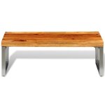 Vidaxl table basse avec pieds en acier bois Vidaxl table basse avec pieds en acier bois