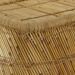 Vidaxl table basse rectangulaire 78 x 50 x 45 cm bambou