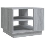 Vidaxl table basse sonoma gris 55x55x43 cm agglom�r�