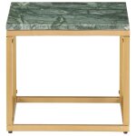 Vidaxl table basse vert 40x40x35 cm pierre vritable et texture marbre