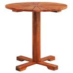 Vidaxl table de bistro 70x70 cm bois d'acacia massif