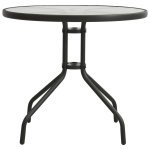 Vidaxl table de bistro anthracite Ø80x71 cm acier Vidaxl table de bistro anthracite Ø80x71 cm acier