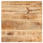 Vidaxl table de bistro carre 50x50x75 cm bois de manguier brut