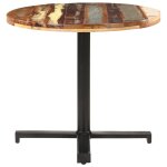 Vidaxl table de bistro carre 80x75 cm bois de rcupration massif