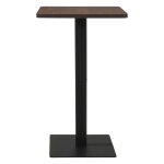 Vidaxl table de bistro cendre foncé 70x70x107 cm Vidaxl table de bistro cendre foncé 70x70x107 cm
