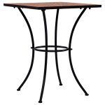 Vidaxl table de bistro mosaïque terre cuite 60 cm céramique Vidaxl table de bistro mosaïque terre cuite 60 cm céramique