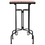 Vidaxl table de bistro mosa�que terre cuite c�ramique