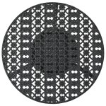 Vidaxl table de bistro noir 40x70 cm mtal