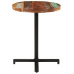Vidaxl table de bistro ronde Ø60x75 cm bois de récupération massif Vidaxl table de bistro ronde Ø60x75 cm bois de récupération massif