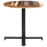 Vidaxl table de bistro ronde Ø70x75 cm bois de récupération massif Vidaxl table de bistro ronde Ø70x75 cm bois de récupération massif