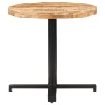 Vidaxl table de bistro ronde Ø80x75 cm bois de manguier brut Vidaxl table de bistro ronde Ø80x75 cm bois de manguier brut