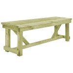 Vidaxl table de brasserie avec 2 bancs bois Vidaxl table de brasserie avec 2 bancs bois