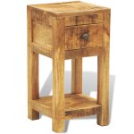 Vidaxl table de chevet avec 1 tiroir bois massif de manguier Vidaxl table de chevet avec 1 tiroir bois massif de manguier