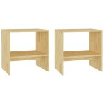 Vidaxl tables de chevet 2 pcs 40x30, 5x40 cm bois de pin massif Vidaxl tables de chevet 2 pcs 40x30, 5x40 cm bois de pin massif