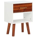 Vidaxl table de chevet 2 pcs bois d'acacia massif 40x30x57 cm