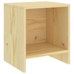 Vidaxl tables de chevet 2 pcs bois clair 35x30x40cm bois de pin massif