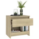 Vidaxl tables de chevet 2 pcs chêne sonoma 40x30x39 cm aggloméré Vidaxl tables de chevet 2 pcs chêne sonoma 40x30x39 cm aggloméré