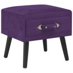 Vidaxl tables de chevet 2 pcs violet foncé 40x35x40 cm velours Vidaxl tables de chevet 2 pcs violet foncé 40x35x40 cm velours