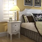 Vidaxl table de chevet avec 2 tiroirs mdf blanc Vidaxl table de chevet avec 2 tiroirs mdf blanc