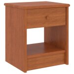 Vidaxl tables de chevet 2pcs marron miel 35x30x40cm bois de pin massif
