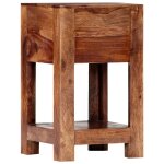 Vidaxl table de chevet 30 x 30 x 50 cm bois massif de sesham