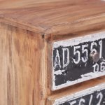 Vidaxl table de chevet 30 x 30 x 51 cm bois de rcupration massif