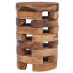 Vidaxl table de chevet 30x30x45 cm bois de teck massif
