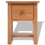 Vidaxl table de chevet 36 x 30 x 47 cm bois de chne massif