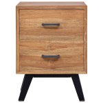 Vidaxl table de chevet 40 x 35 x 55 cm teck solide Vidaxl table de chevet 40 x 35 x 55 cm teck solide