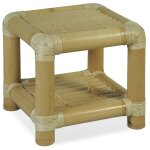 Vidaxl table de chevet 40 x 40 x 40 cm bambou naturel