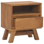 Vidaxl table de chevet 40x30x45 cm bois de teck solide