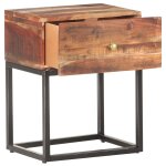 Vidaxl table de chevet 40x30x50 cm bois d'acacia brut