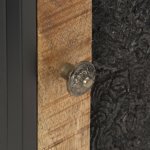 Vidaxl table de chevet 40x30x50 cm bois de manguier brut