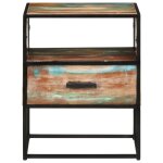Vidaxl table de chevet 40x30x50 cm bois de r�cup�ration massif
