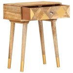 Vidaxl table de chevet 43 x 30 x 58 cm bois de manguier massif