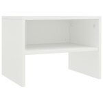 Vidaxl table de chevet blanc 40 x 30 x 30 cm agglom�r�