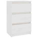 Vidaxl table de chevet blanc 40x29, 5x64 cm bois de pin solide
