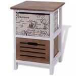 Vidaxl table de chevet bois