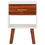Vidaxl table de chevet bois d'acacia massif 40x30x57 cm