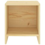 Vidaxl table de chevet bois clair 35x30x40 cm bois de pin massif