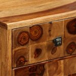 Vidaxl table de chevet bois massif de sesham 37 x 30 x 54 cm