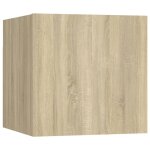 Vidaxl table de chevet chne sonoma 30, 5x30x30 cm agglomr