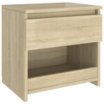 Vidaxl table de chevet ch�ne sonoma 40x30x39 cm agglom�r�
