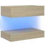Vidaxl table de chevet chne sonoma 60x35 cm agglomr