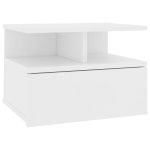 Vidaxl table de chevet flottante blanc 40x31x27 cm aggloméré Vidaxl table de chevet flottante blanc 40x31x27 cm aggloméré