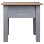 Vidaxl table de chevet gris 50, 5x50, 5x52, 5 cm pin assortiment panama